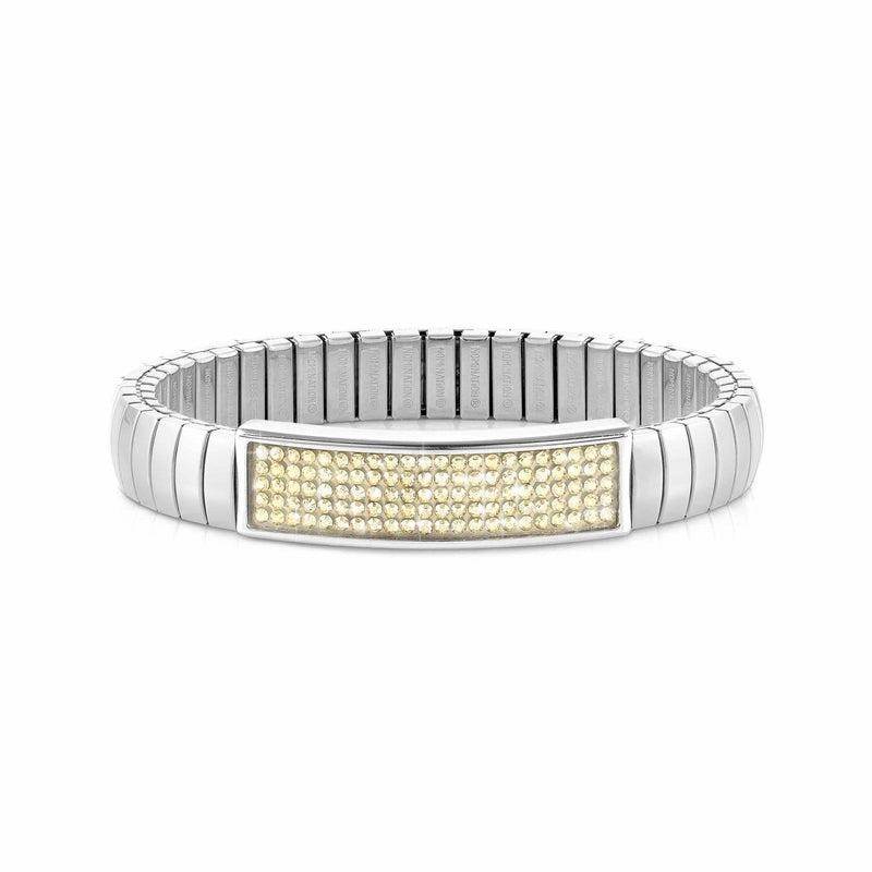 Nomination Stretchable Steel Medium Glitter Bracelet