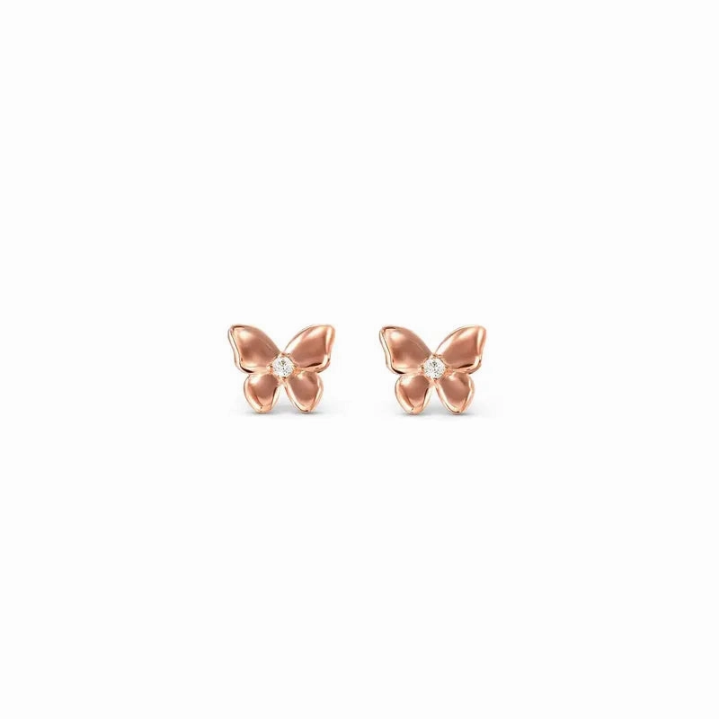 Nomination Sweetmadame Earrings, Rose Gold Butterfly