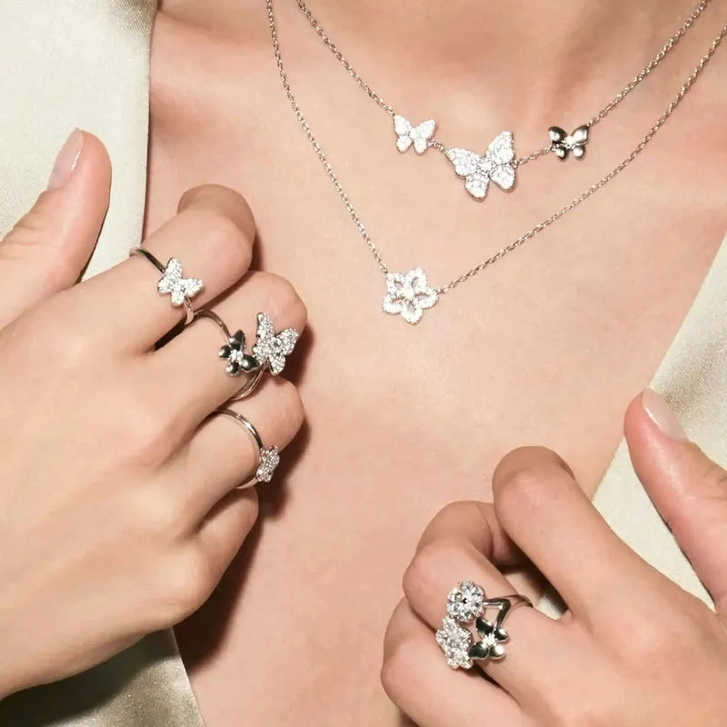 Nomination Sweetmadame, Flowers & Cubic Zirconia, Sterling Silver