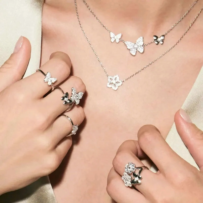 Nomination Sweetmadame, Flowers, Cubic Zirconia, Rose Gold & Silver