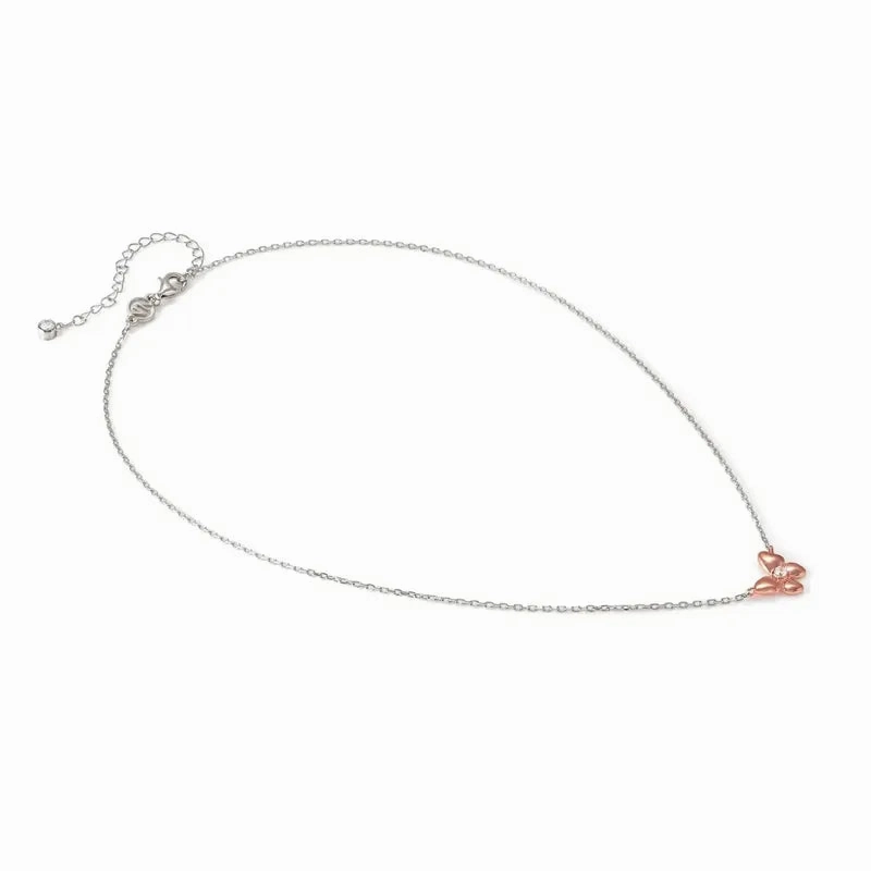 Nomination Sweetmadame Necklace, Butterfly with Cubic Zirconia, Rose Gold