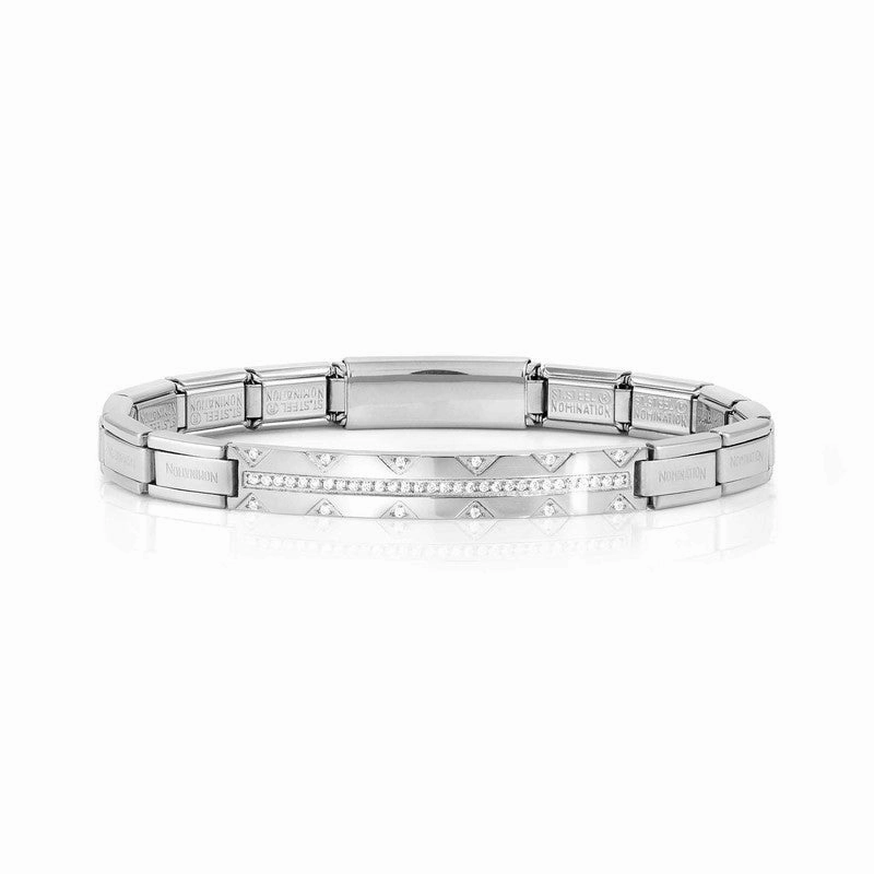 Nomination Trendsetter New York Bracelet, White Stones