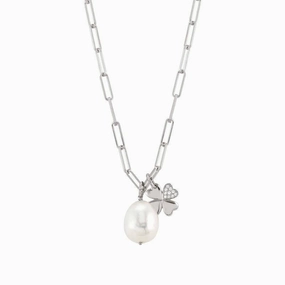 Nomination White Dream Necklace with Four-Leaf Clover