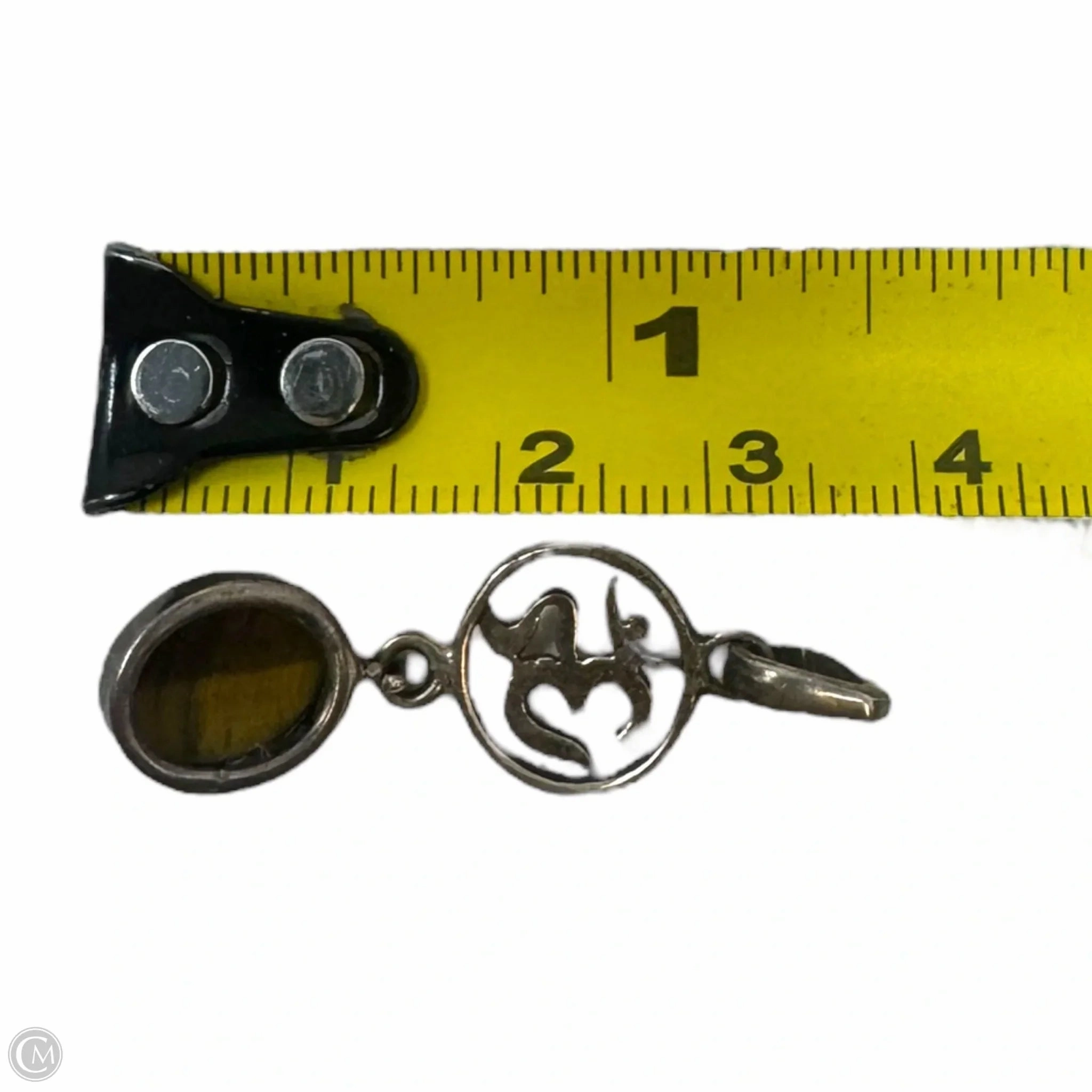 Om Tigers Eye Necklace Pendant