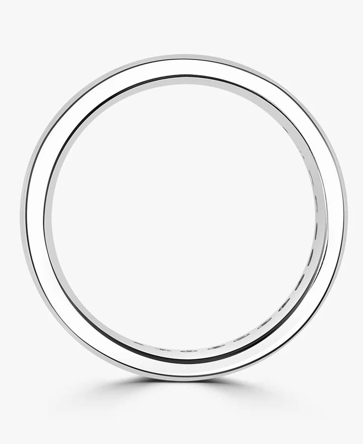 Platinum 1.00ct Princess Cut Diamond Channel Set Full Eternity Ring