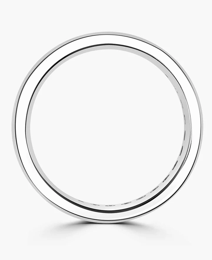 Platinum 1.00ct Princess Cut Diamond Channel Set Full Eternity Ring
