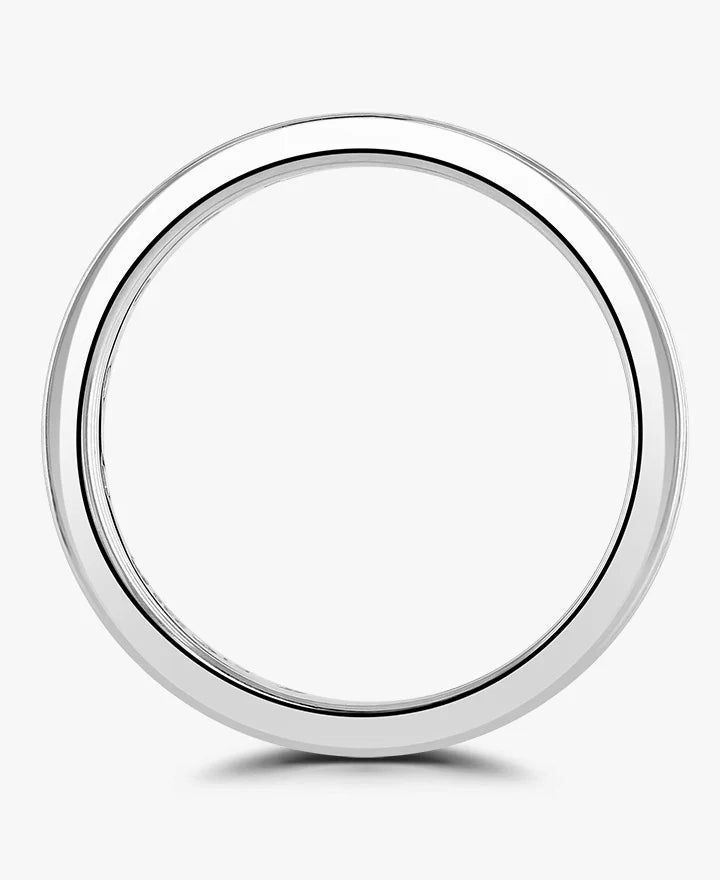 Platinum 1.00ct Round Brilliant And Baguette Cut Diamond Channel Set Full Eternity Ring