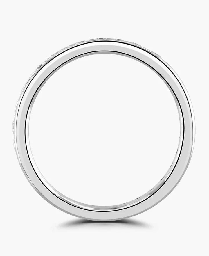 Platinum 1.50ct Round Brilliant Cut Diamond Channel Set Full Eternity Ring