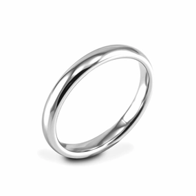 Platinum 2.5mm Light Court Ladies Wedding Ring