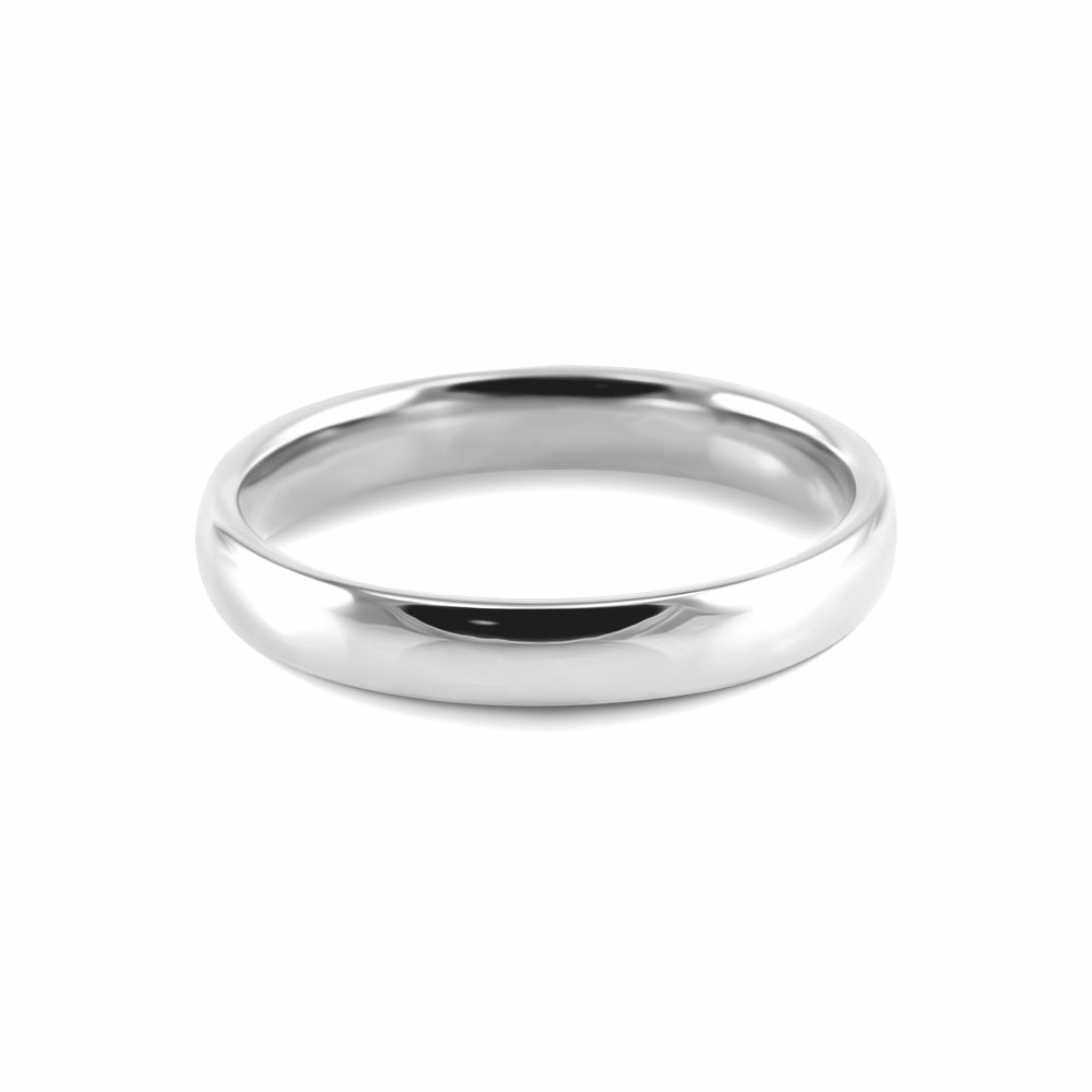 Platinum 3mm Light Court Ladies Wedding Ring