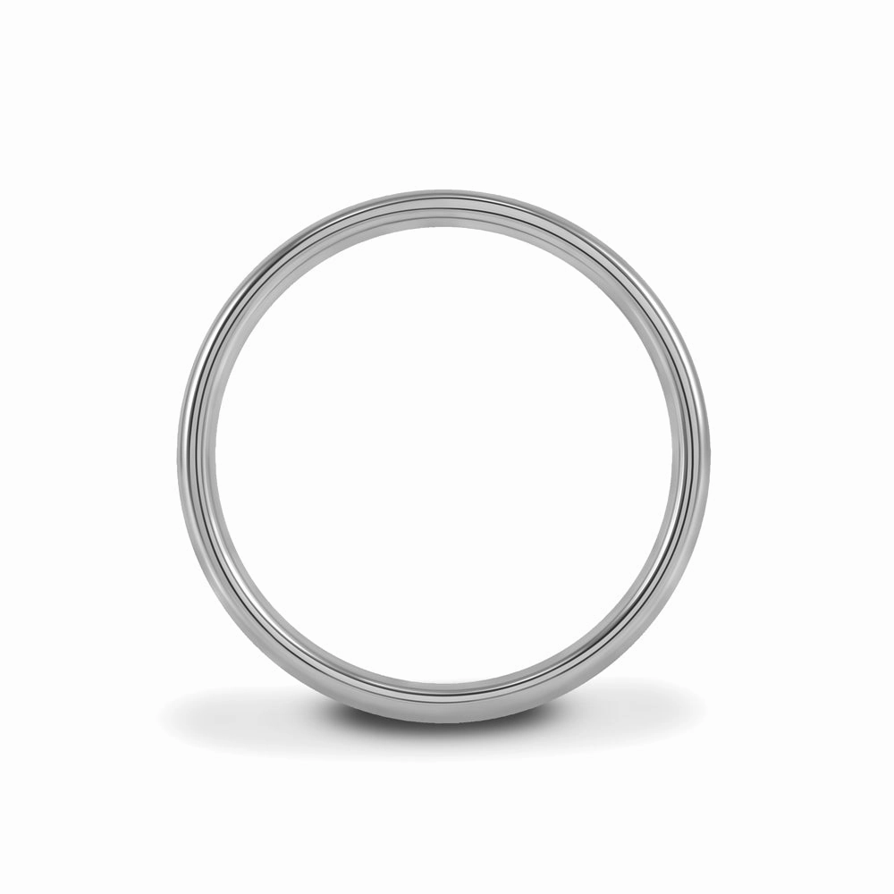 Platinum 3mm Light Court Ladies Wedding Ring