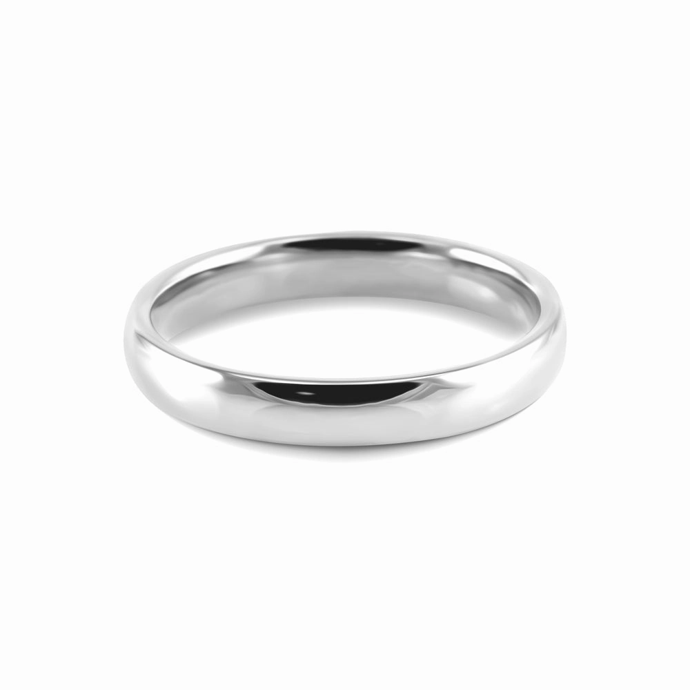 Platinum 3mm Light Court Ladies Wedding Ring