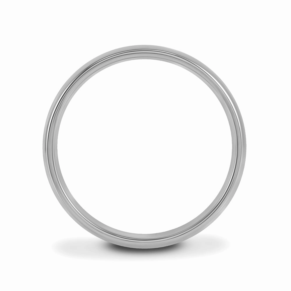 Platinum 6mm Light Court Gents Wedding Ring