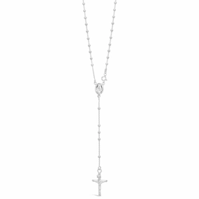 Rosary Bead 45cm Chain with Cross