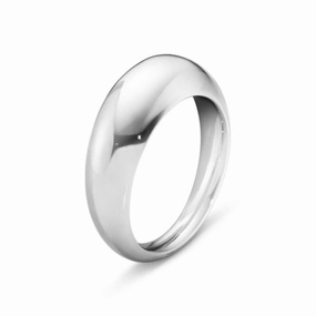 Silver Curve Slim Ring