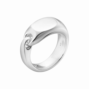 Silver Reflect Signet Ring