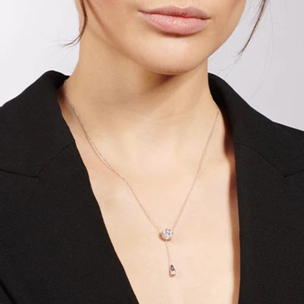 Simon G. 18k Gold Diamond Cluster Pendant Necklace
