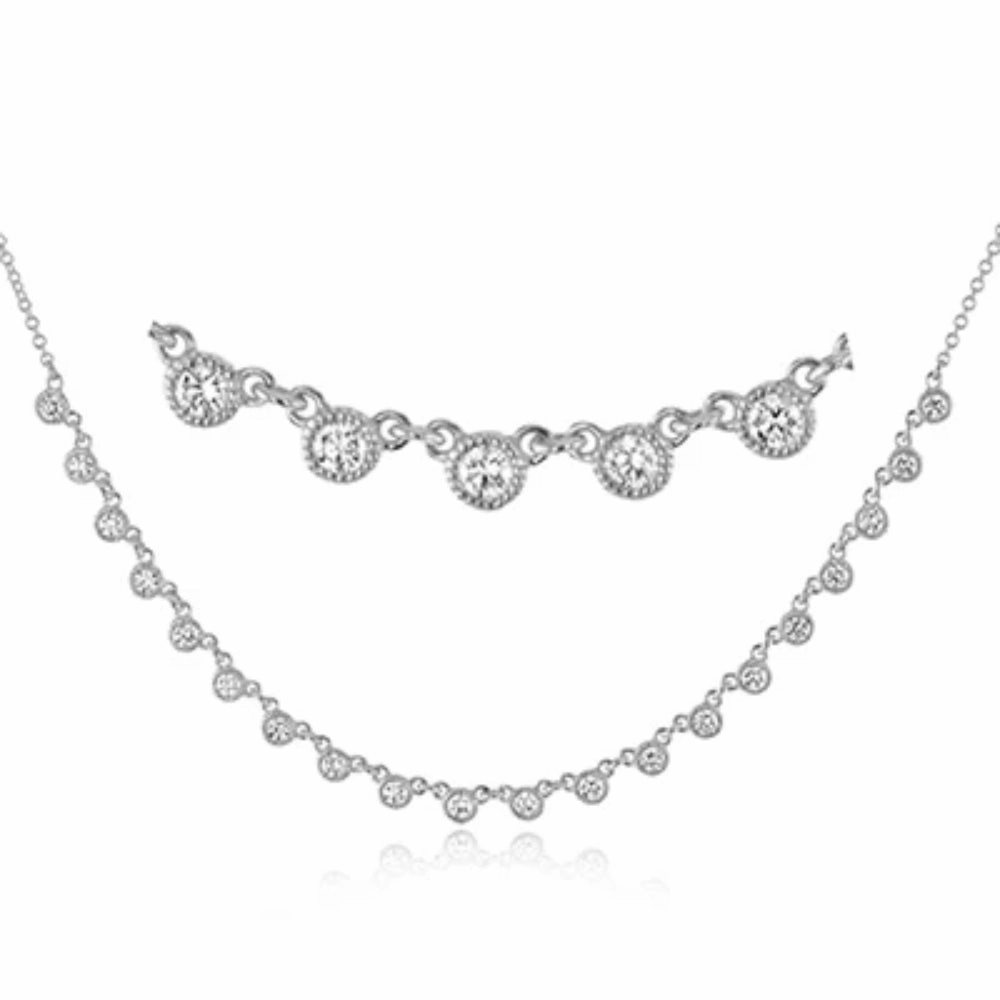 Simon G. 18k Harmonie Necklace with Diamonds