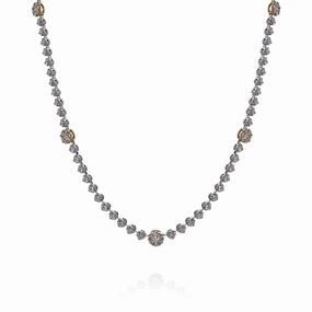 Simon G. 18k White Gold 19" Diamond Station Necklace