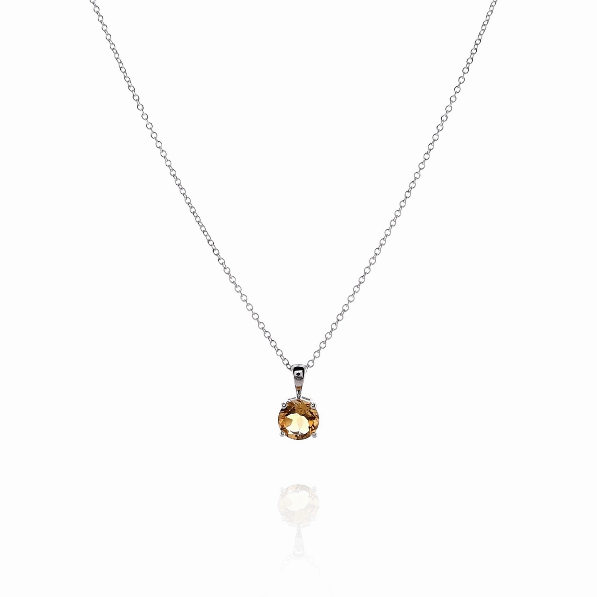 Smyth Jewelers 14k Gold Citrine Pendant Necklace