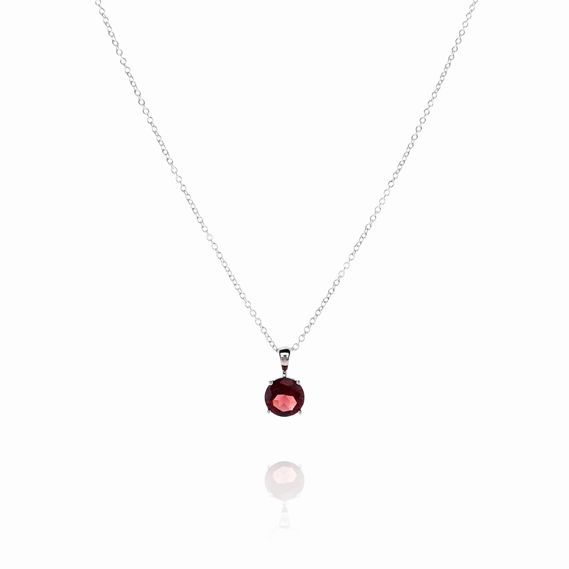 Smyth Jewelers 14k Gold Garnet Pendant Necklace