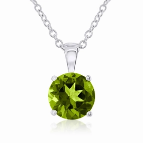 Smyth Jewelers 14k Gold Peridot Pendant Necklace