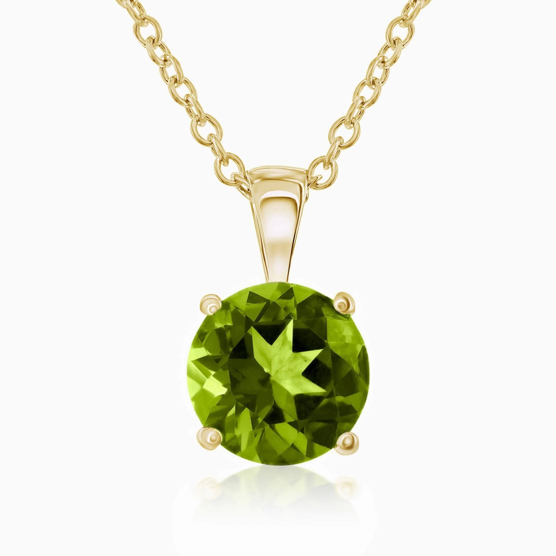 Smyth Jewelers 14k Gold Peridot Pendant Necklace