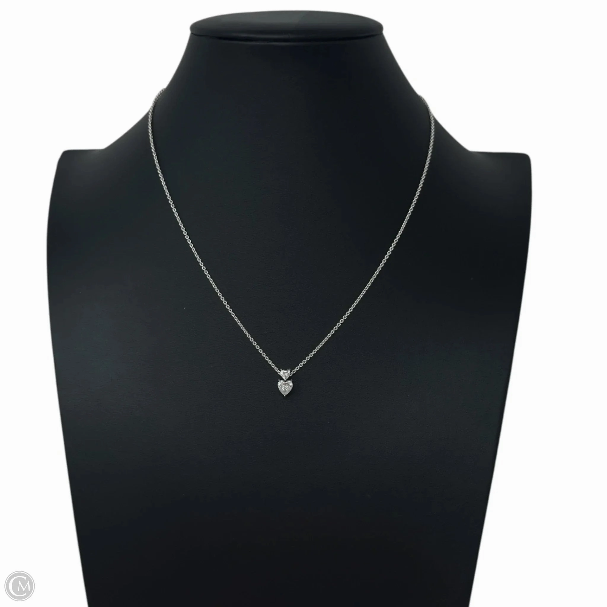 Sparkling Double Heart Necklace Sterling Silver By Pandora