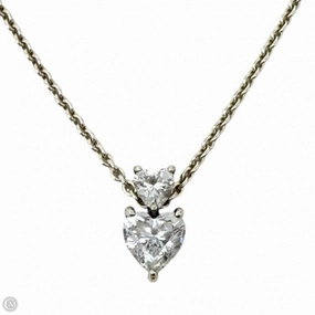 Sparkling Double Heart Necklace Sterling Silver By Pandora
