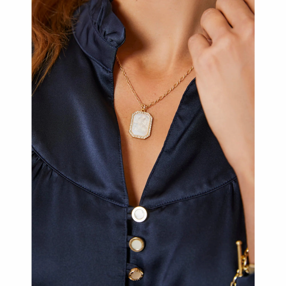Spartina Bascom Necklace 18" Mother-of-Pearl