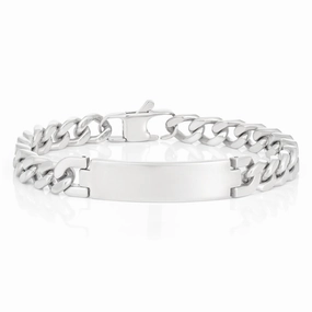 Stainless Steel Curb ID Bracelet