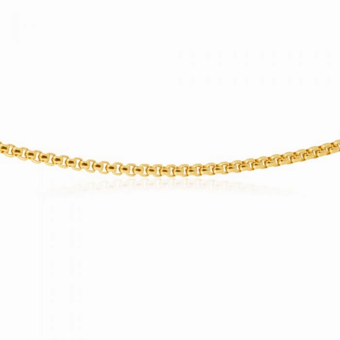 Stainless Steel Gold Plated 55cm Box Chain