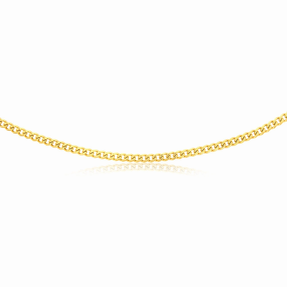 Stainless Steel Gold Polished Curb 60cm Chain