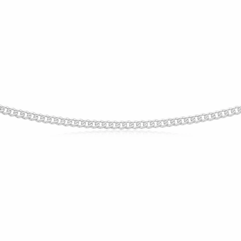 Sterling Silver 100 Gauge Diamond Cut 55cm Curb Chain