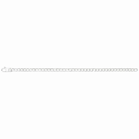 Sterling Silver 150 Gauge Curb Chain 55cm