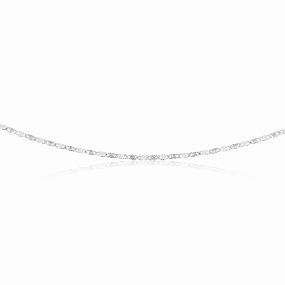 Sterling Silver 19cm Fancy Dicut Twist Bracelet