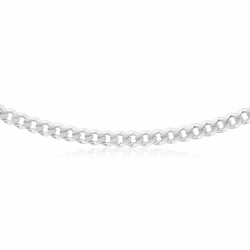 Sterling Silver 200 Gauge Diamond Cut 70cm Curb Chain