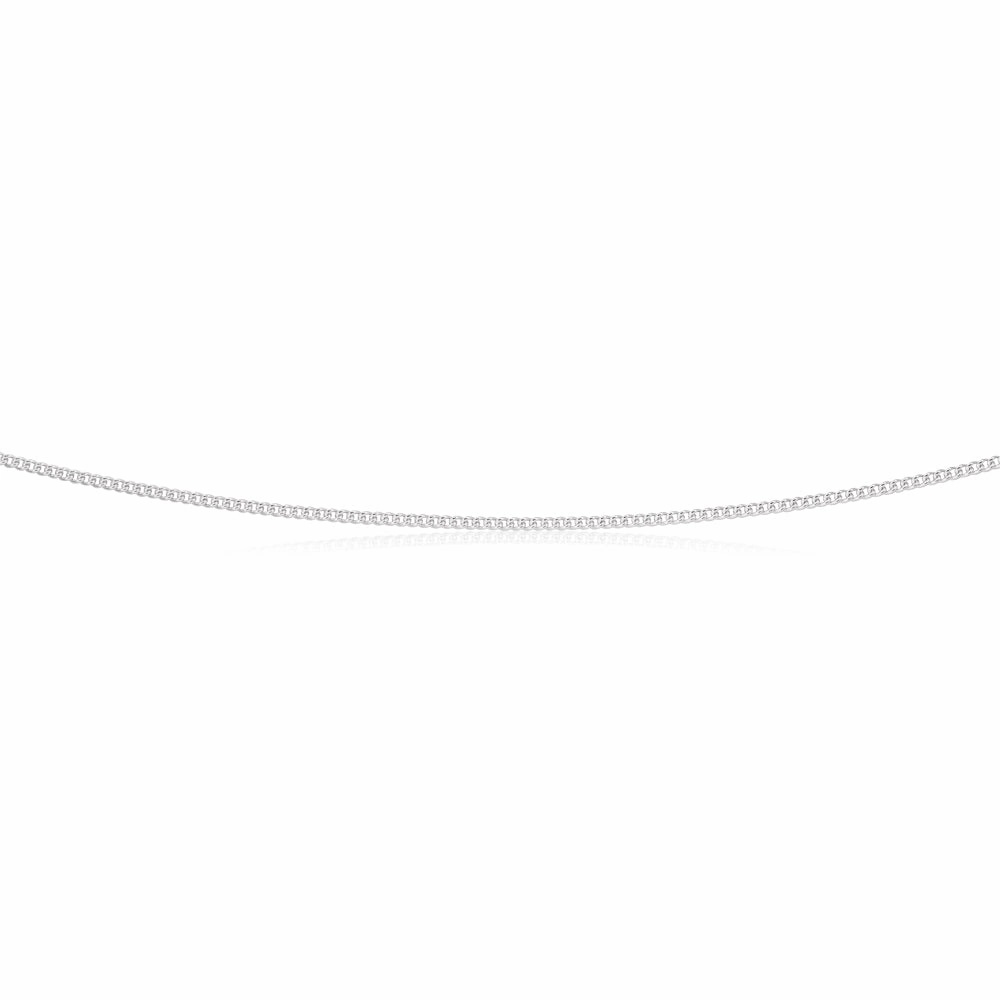 Sterling Silver 45cm 40 Gauge Curb Chain