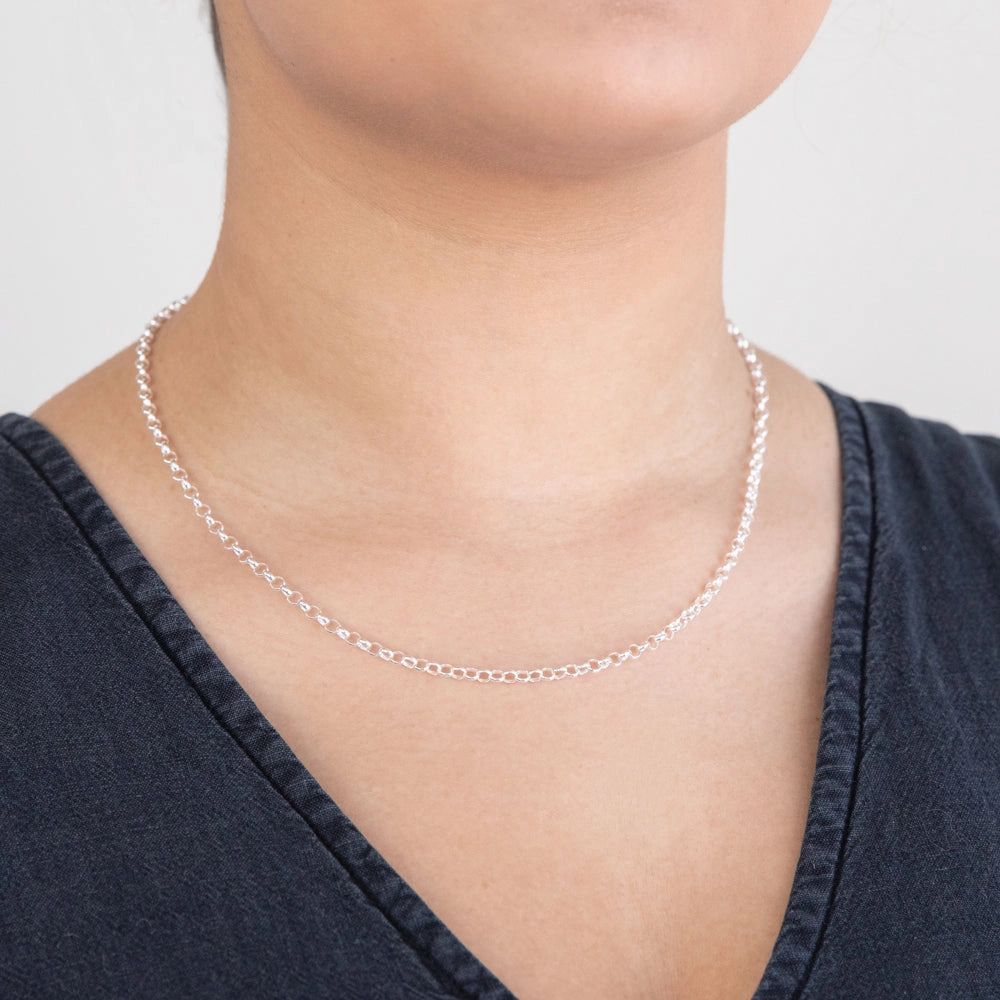 Sterling Silver 45cm 70 Gauge Belcher Chain