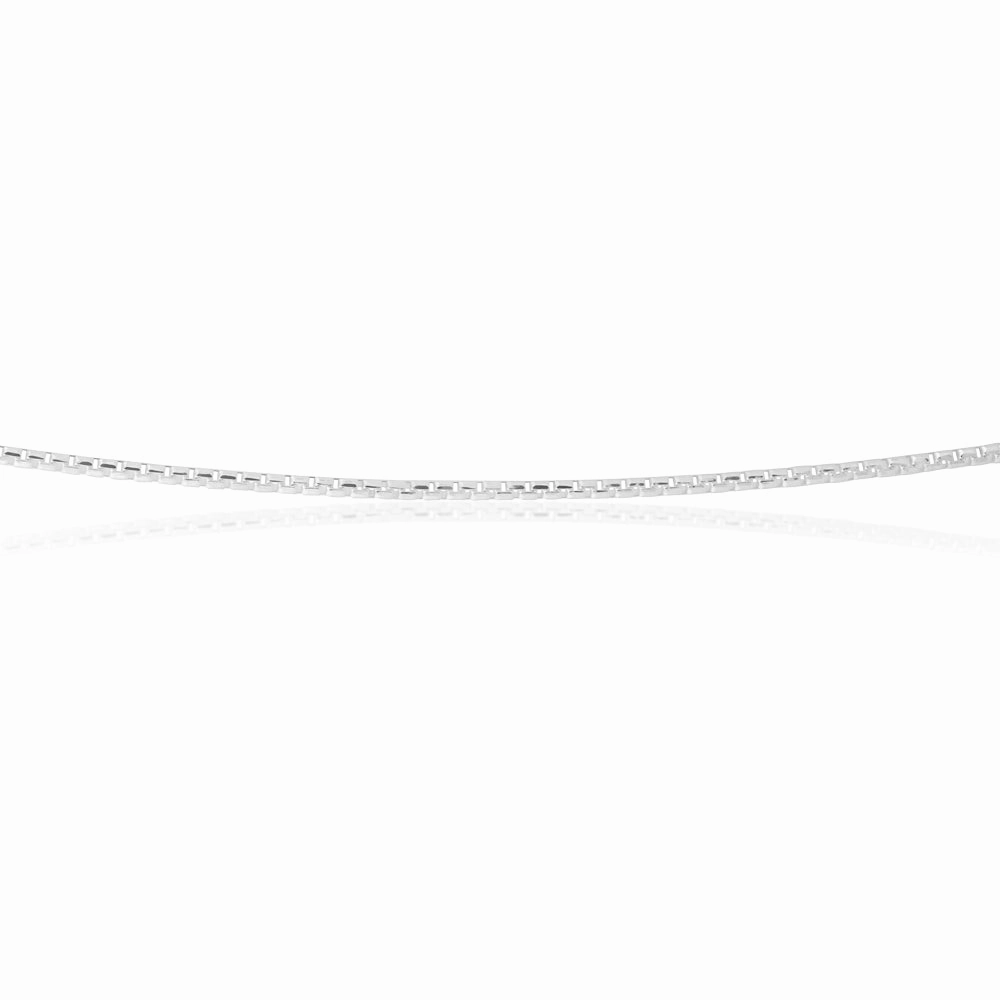 Sterling Silver 45cm Square Box Chain