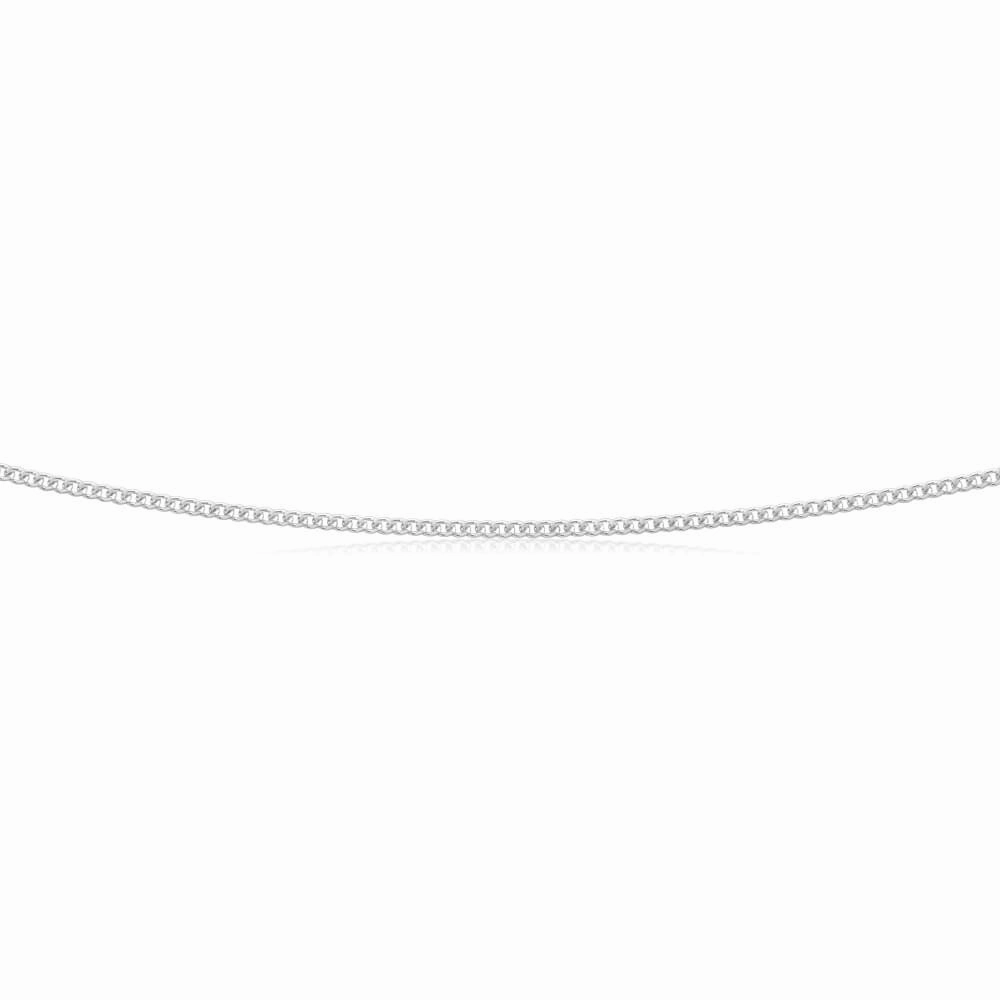 Sterling Silver 50cm 40 Gauge Dicut Curb Chain
