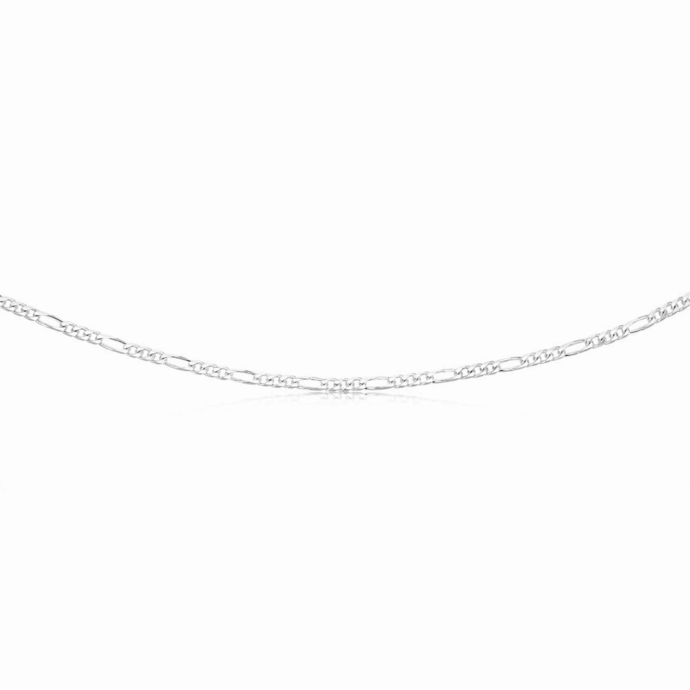 Sterling Silver 50cm Diamond Cut Figaro 1:3 Chain