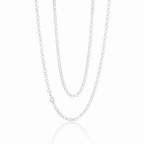 Sterling Silver 55cm 70 Gauge Belcher Chain