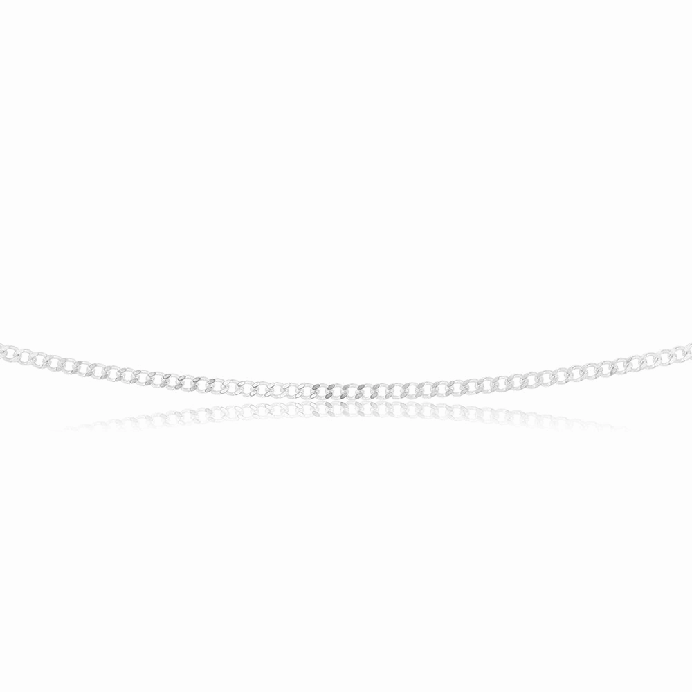 Sterling Silver 60 Gauge Curb Chain 45cm