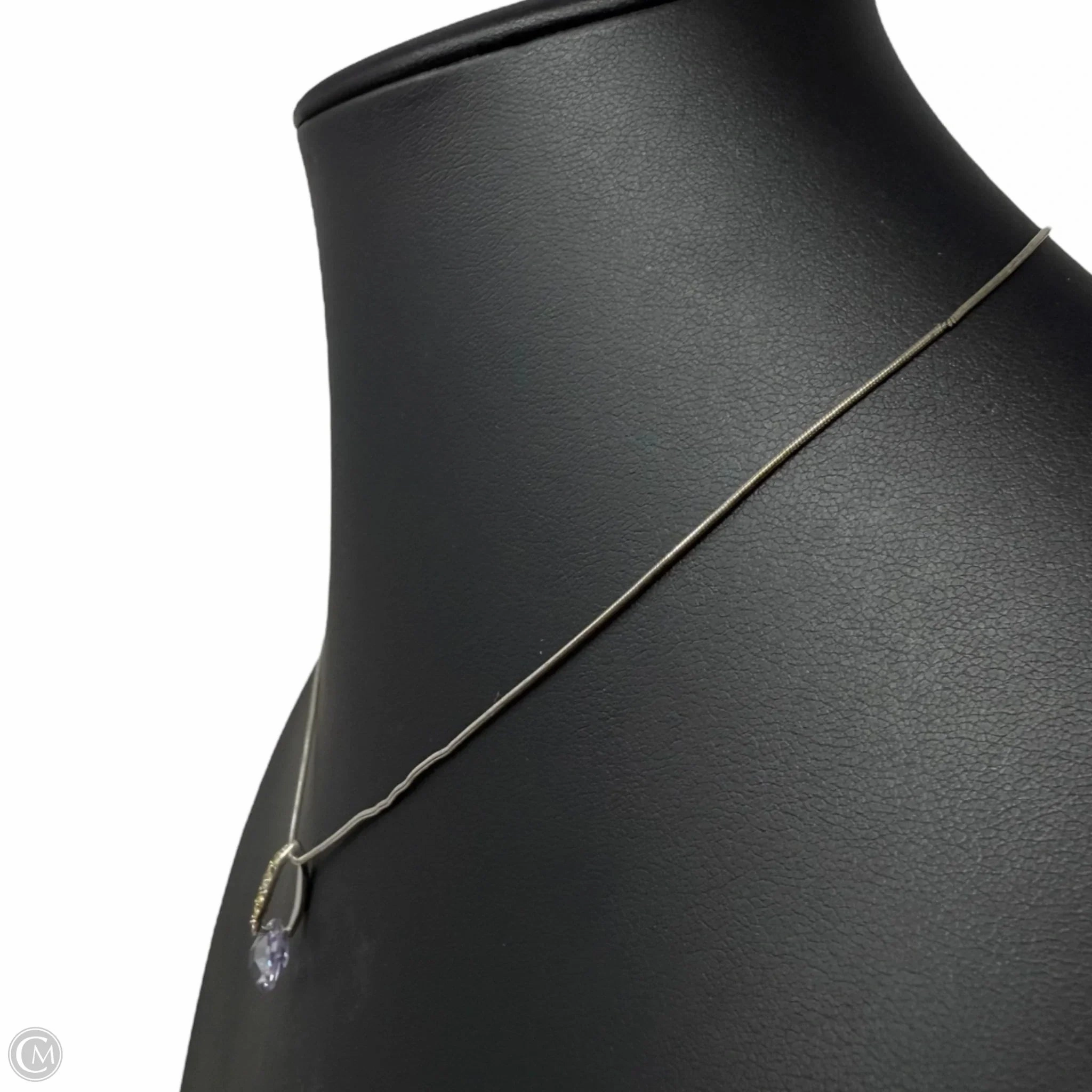 Sterling Silver & Crystal Pendant Necklace