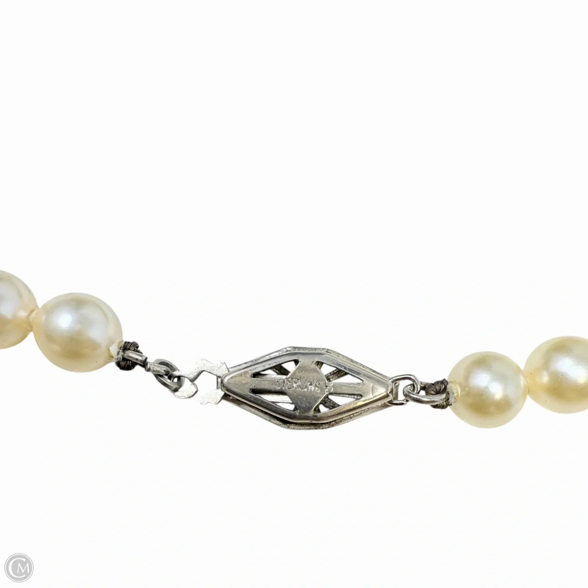 Sterling Silver & Pearl Strand Necklace