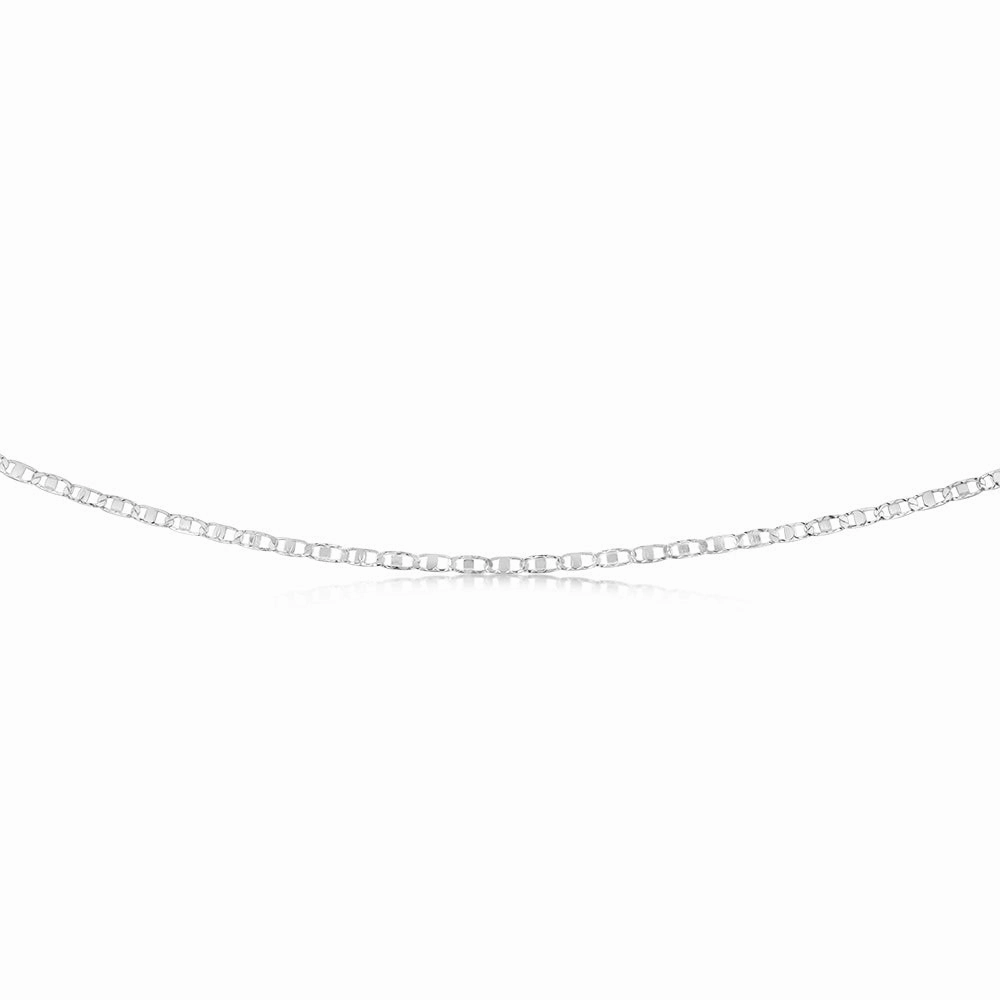 Sterling Silver Anchor 50 Gauge 45cm Chain