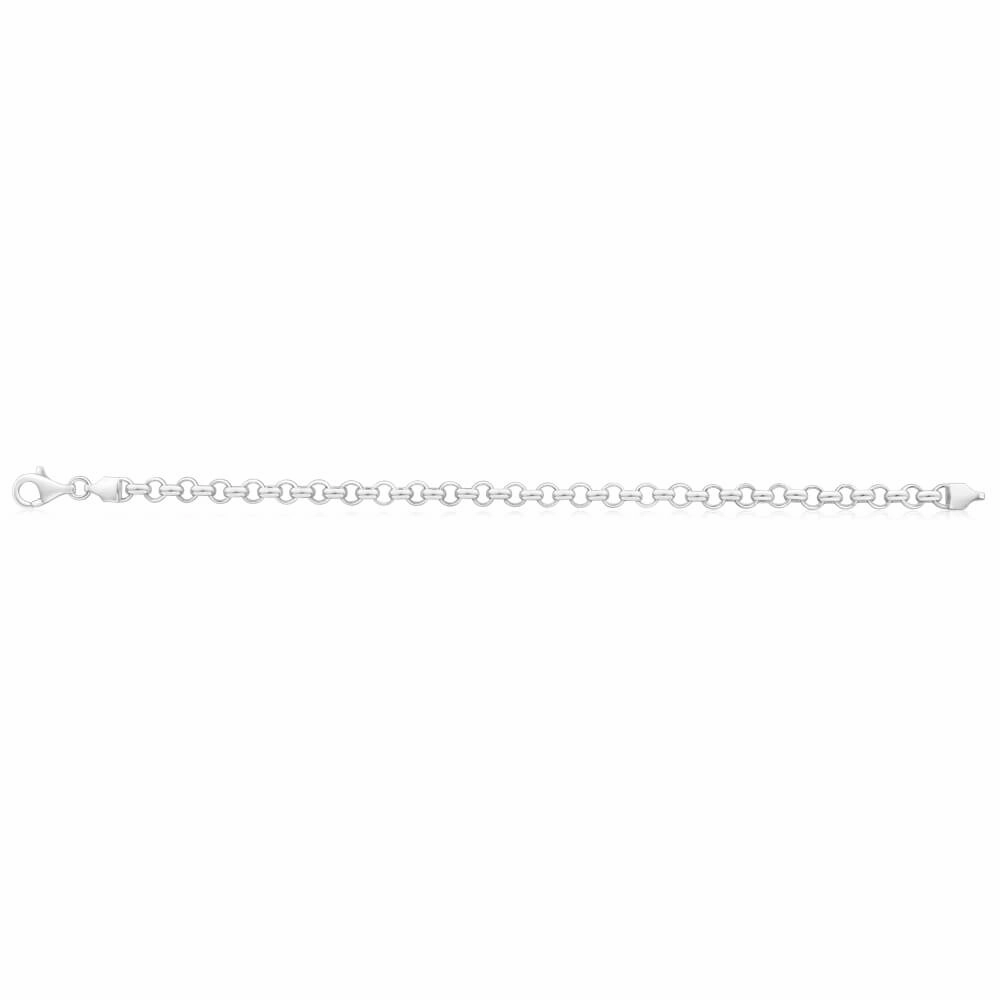 Sterling Silver Belcher 19cm Bracelet