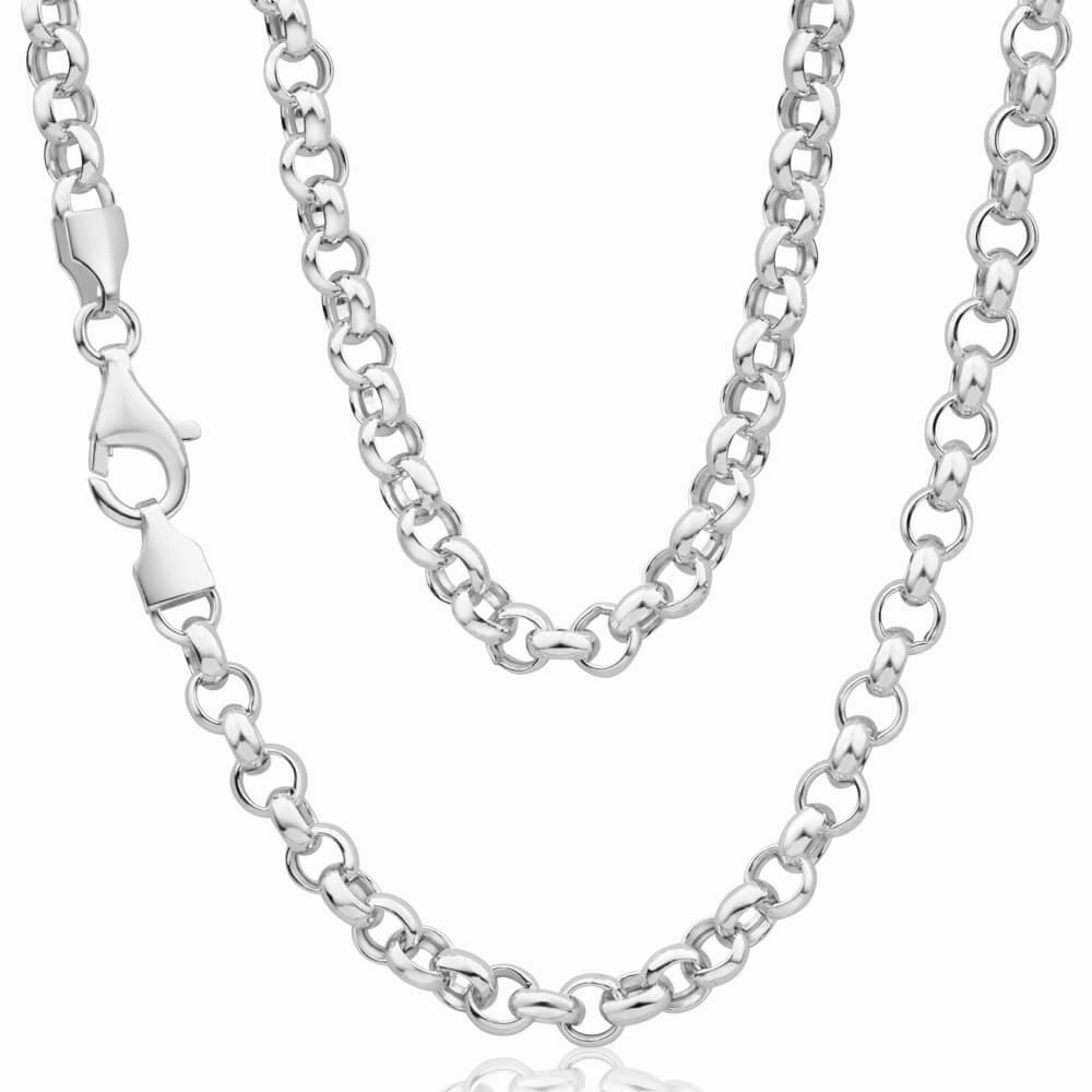 Sterling Silver Belcher Round 45cm Chain