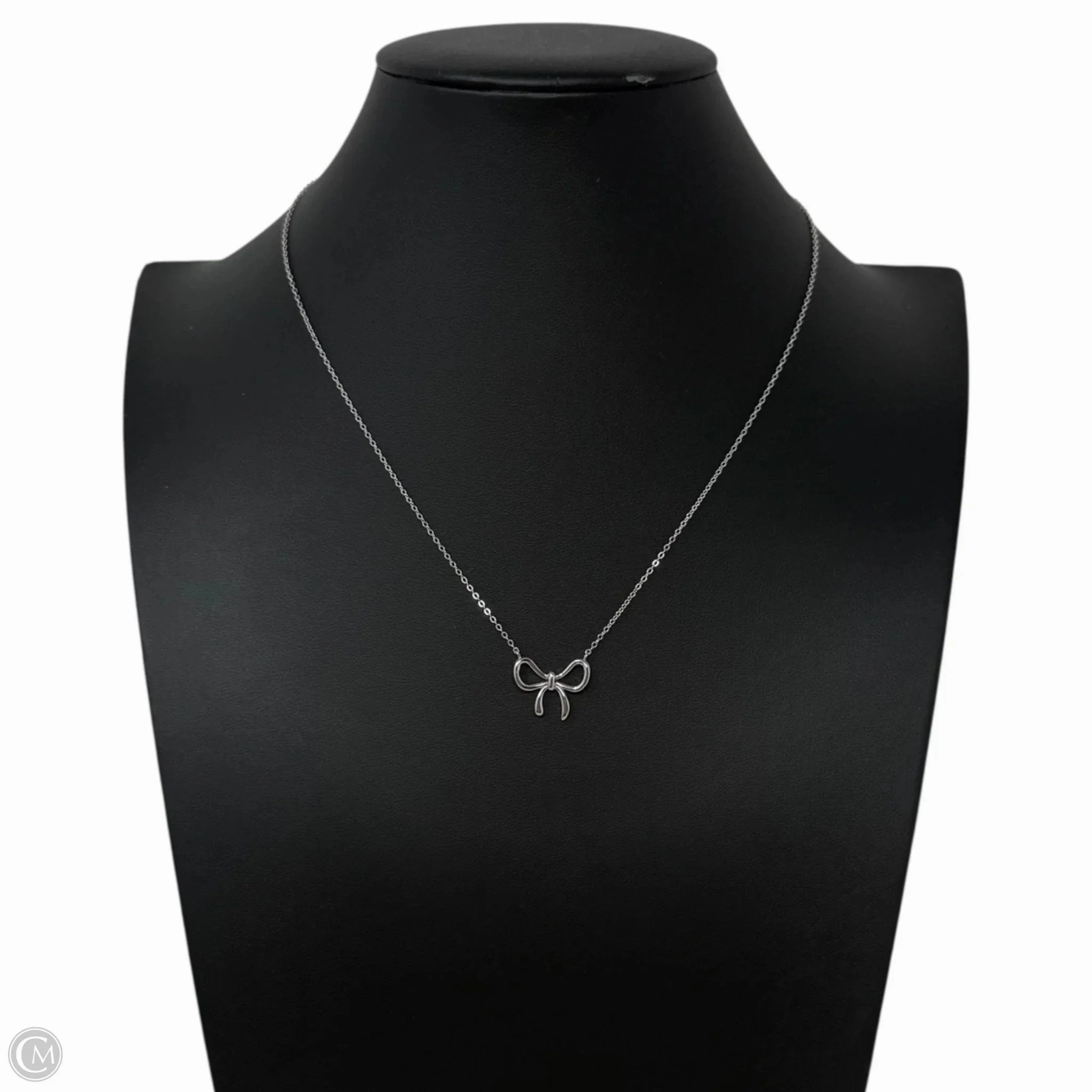 Sterling Silver Bow Pendant Necklace